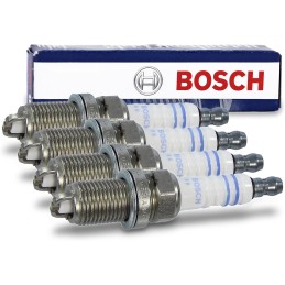 BOSCH Super Plus FR7LDC+ Spark Plugs (Pack of 4)