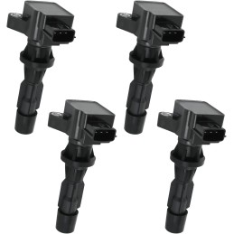 Set of 4 Ignition Coil Pack & Spark Plug Compatible with Mazda 3 6 CX-7 MX-5 Miata L4 2.0L 2.3L 2.5L Replace UF540, L3G218100,