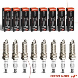 A-Premium Iridium Platinum Spark Plugs (Pack of 6) Compatible with Ford F-150 & Chevrolet Equinox & GMC Terrain & Buick Enclave