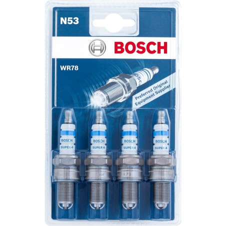 Bosch WR78 (N53) - Spark Plugs Super 4 - Set of 4