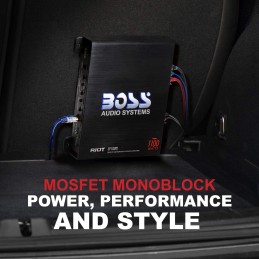 BOSS AUDIO R1100M Riot Serie Monoblock 1100 Watt Klasse A/B Verstärker