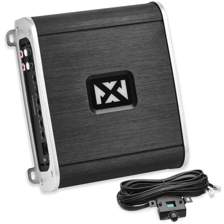 NVX VADM1 Monoblock 1-Ch Class D Amplifier 1000W Max, 500W RMS High Power, 1/2/4-ohm stable, Low Pass X-over, Bass Boost, Remote