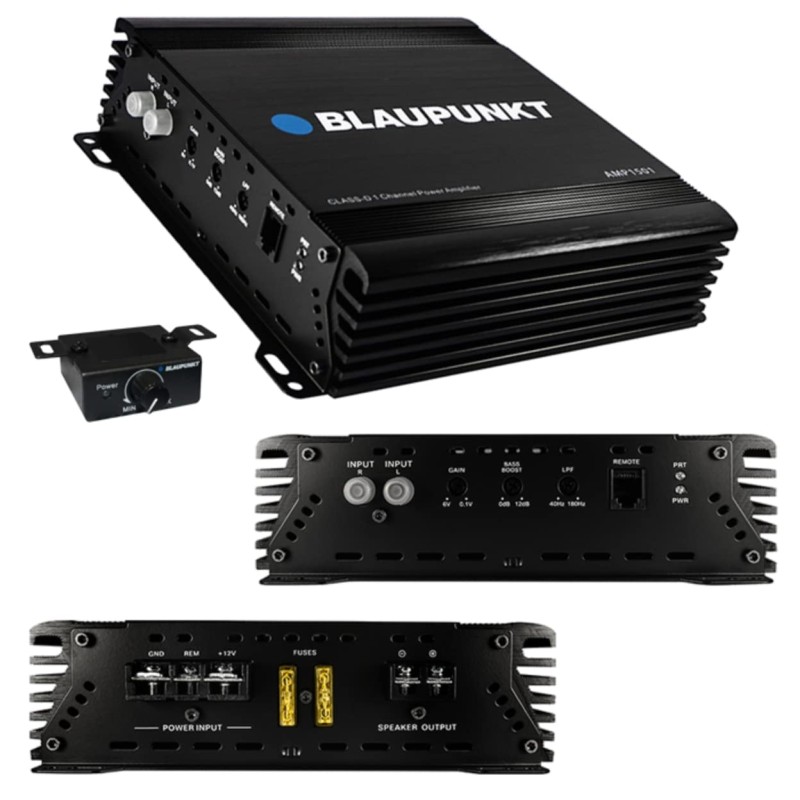 Blaupunkt AMP1500M High-End 1500 Watts Monoblock Car Audio Amplifier/Amp +Remote