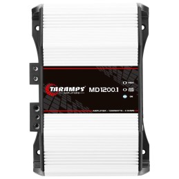 Taramps MD 1200.1 Monoblock Amplifier 4 Ohm 1200 Watts Rms 1 Channel Powerful Full Range Car Audio System, Crossover Bass Boost