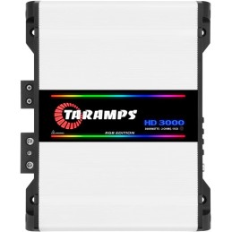 Taramps HD 3000 2 Ohms RGB Effects 1 Channel 3000 Watts RMS MAX Full Range Car Audio Monoblock LED Monitor Indicator Class D