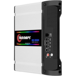 Taramps HD 3000 2 Ohms RGB Effects 1 Channel 3000 Watts RMS MAX Full Range Car Audio Monoblock LED Monitor Indicator Class D