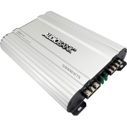 Audiobank Audio System P5000.1 Monoblock Car Amplifier - 5000 Watt Amp, 2/4 Ohm Stable, Class A/B, Mosfet Power Supply, Remote