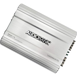 Audiobank Audio System P5000.1 Monoblock Car Amplifier - 5000 Watt Amp, 2/4 Ohm Stable, Class A/B, Mosfet Power Supply, Remote