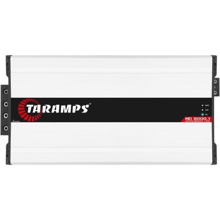 Taramps MD 8000.1 1 Ohm Amplifier 8000 Watts RMS Dual Input Class D 1 Channel Car Audio, Power Control System, Monoblock Amp,