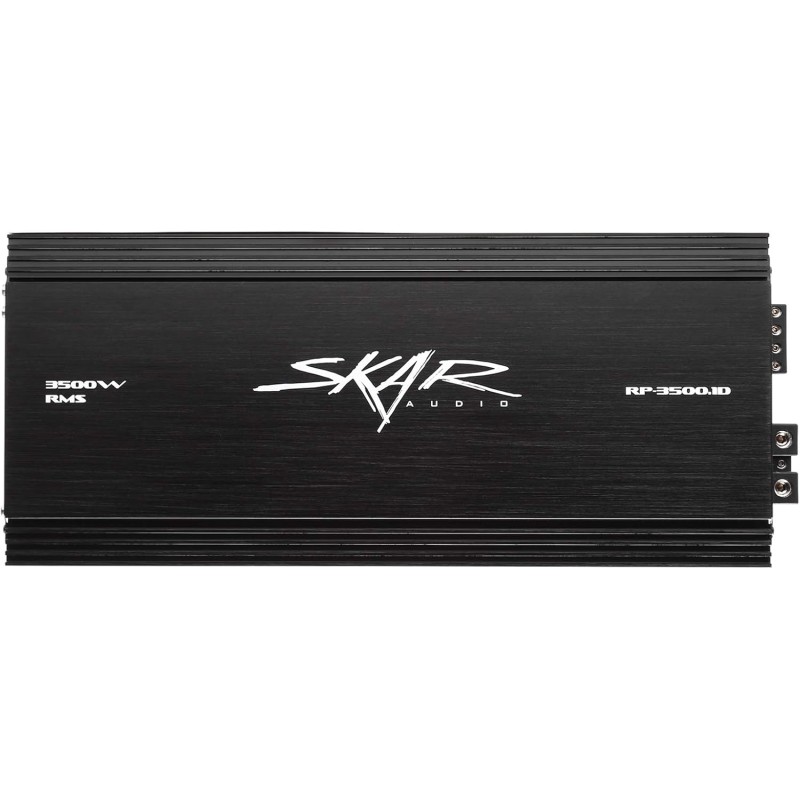 Skar Audio RP-1200.1D Monoblock Class D MOSFET Amplifier with Remote Subwoofer Level Control, 1200W