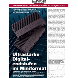 EMPHASER EA-MT1 – High-Performance 1-Kanal Digital Verstärker, Mono Class-D Endstufe, leistungsstarker Subwoofer Amp für Autos,