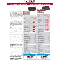 EMPHASER EA-MT1 – High-Performance 1-Kanal Digital Verstärker, Mono Class-D Endstufe, leistungsstarker Subwoofer Amp für Autos,