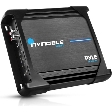 Pyle 9” Class AB Mosfet Amplifier - Invincible Series Monoblock Amp, 1 Channel 2000 Watts Max, Mosfet PWM Power Supply,