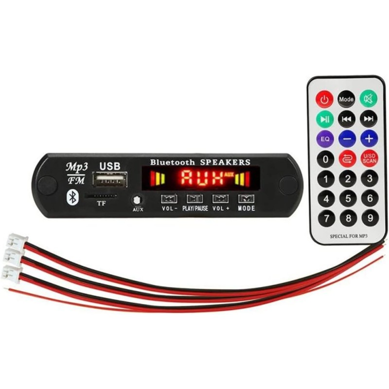 Auto-Audioverstärker 2 * 25W Verstärker Bluetooth-kompatibel MP3 WMA WAV. Decoder Board Wireless Music Audio Modul USB TF FM.