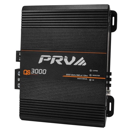 PRV Audio QS3000 1 Ohm 3000 Watt Amp Car Audio Amplifier Full Range HD Sound Monoblock 3K Car Amp with Built-in HPF and LPF