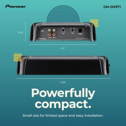 Pioneer GM-DX971 2400W Max 1-CH Monoblock Class-D Stereo Car Audio Amplifier