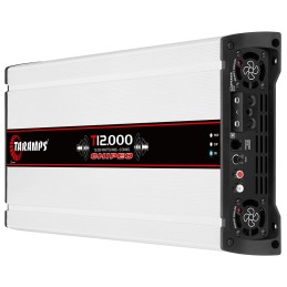 Taramps T 12.000 Chipeo Amplifier 2 Ohms 12000 Watts RMS 1 Channel Car Audio Peak Power 13300W RMS Monoblock Amp, Compatible