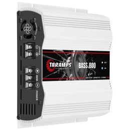 Taramps Bass 800 2 Ohms Monoblock Amplifier 800 Watts Rms 1 Channel 14.4VDC Out Power Full Range, Great for Sub/Bass - Rca/High