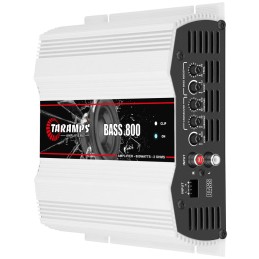 Taramps Bass 800 2 Ohms Monoblock Amplifier 800 Watts Rms 1 Channel 14.4VDC Out Power Full Range, Great for Sub/Bass - Rca/High