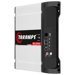 Taramps HD 3000 2 Ohms 1 Channel 3000 Watts RMS MAX Full Range Car Audio, Monoblock, LED Monitor Indicator, Class D Amplifier,