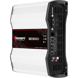 Taramp's MD 3000.1 Full Range Amplifier 3000 Watts RMS 2 Ohms 1 Channel High Efficiency Mono Amplifier Class D, Bass Boost Car