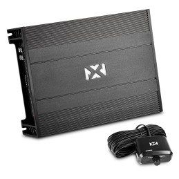 NVX NDA101 1000W MAX Power (500W) RMS N-Series Class-D 1-Ohm Stable Monoblock Subwoofer Amplifier with Included Bass Remote Knob