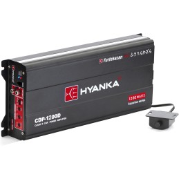 HYANKA CDP-1200D 1-Channel Class D Car Audio Subwoofer Amplifier with Bass Boost - 1200W RMS High Output, 1/2/4 Ohm Stable,