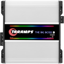 Taramps The Big Boss 3 Bass Amplifier 0.5 to 2 Ohms 3000 Watts RMS 108 RGB Effects, Multi Impedance, 1 Channel Class D,