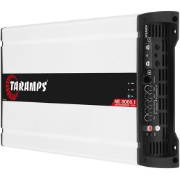 Taramps MD 8000.1 1 Ohm Amplifier 8000 Watts RMS Dual Input Class D 1 Channel Car Audio, Power Control System, Monoblock Amp,