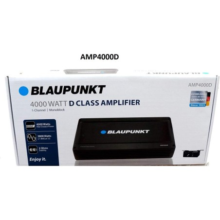 Blaupunkt AMP4000D AMP4000D 4,000-Watt-Max Monoblock Class D Amp with Bass Remote