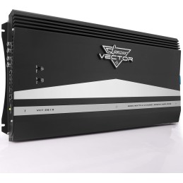 Lanzar 2-Channel High Power MOSFET Amplifier - Slim 6000 Watt Bridgeable Mono Stereo 2 Channel Car Audio Amplifier w/Crossover