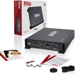 BOSS Audio Systems R1002 Riot Series Car Stereo Amplifier - 200 High Output, 2 Channel, Class A/B, 2/4 Ohm Stable, Low/High