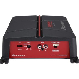 Pioneer GM-A3702 2-Channel Bridgeable Amplifier ,Black/red