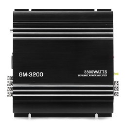 Tbest Lifier Car O 1000 Watt, Monoblock Car Amplifier, Car Auto Amplifiers 3800W 2 Channel O Power Amplifier 12V Black Aluminum