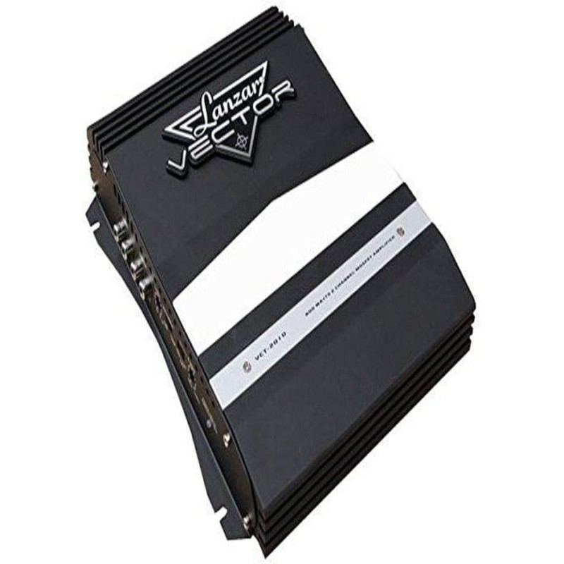 Lanzar 2-Channel High Power MOSFET Amplifier - Slim 800 Watt Bridgeable Mono Stereo 2 Channel Car Audio Amplifier-Crossover