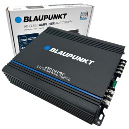 BLAUPUNKT 7502PRO Car Audio 2-Channel Full Range 2 Ohm Stable Amp Amplifier 1500 Watts Max | Slim and Compact