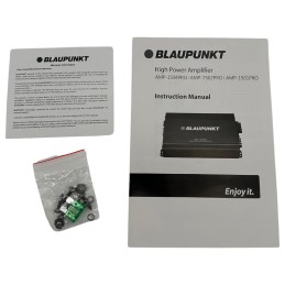 BLAUPUNKT 7502PRO Car Audio 2-Channel Full Range 2 Ohm Stable Amp Amplifier 1500 Watts Max | Slim and Compact