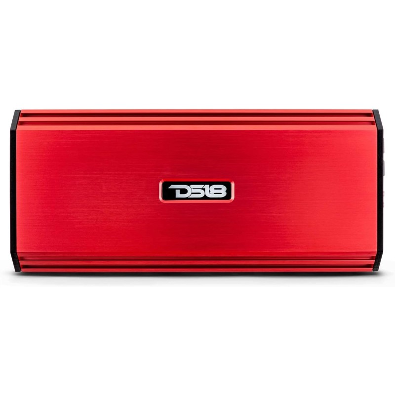 DS18 S-1100.2/RD Car Audio Amplifier – Full-Range, Class Ab, 2 Channel Amplifier, 1100 Watts (Red)