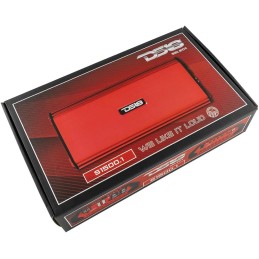 DS18 S-1100.2/RD Car Audio Amplifier – Full-Range, Class Ab, 2 Channel Amplifier, 1100 Watts (Red)