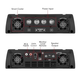 Taramps T 12.000 Chipeo Amplifier 2 Ohms 12000 Watts RMS 1 Channel Car Audio Peak Power 13300W RMS Monoblock Amp, Compatible