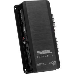 Sound Storm Laboratories EV200.2 Evolution 200 Watt, 2 Channel, 2 to 8 Ohm Stable Class A/B, Full Range, Car Amplifier, Black