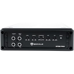 Rockville Atom P60 4800 Watt Peak/1200w RMS 2 Channel Car/ATV Amplifier w Meter