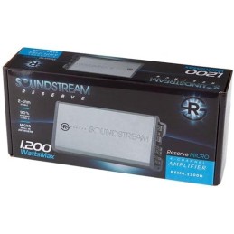 Soundstream RSM4.1200D, Compact Class-D Subwoofer Amplifier, 1,200 Watts Small Class D 4 Channel Amplifier, 220 Watts RMS 2