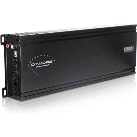 D’Amore Engineering - 2 Channel Car Audio Amplifier, 350 Watt Amp Car Audio with 2 Ohms Stable, Clean D Amplifier Technology &