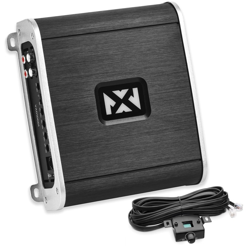 NVX VADM2 2-Channel Full-Range Class D Amplifier 880W Max, 440W RMS High Power, 2/4-ohm stable, High/Low Pass X-over, for