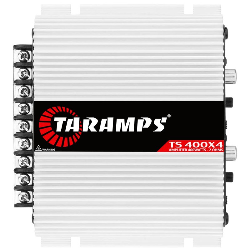 Taramps TS 400x4 with Automatic High Level Input 400 watts RMS 4 Channels Full Range Car Audio Amplifier RCA Input Class D 2