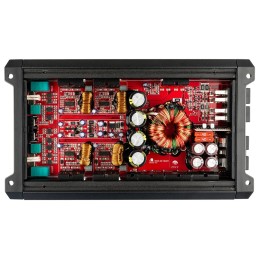 DS18 SXE-1200.4/RD Car Amplifier Stereo Full-Range Class A/B 4-Channel 60x4 RMS @4 OHM 1200 Watts - Powerful and Compact Amp for