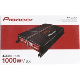 Pioneer GM-D6704 Brückbarer 4-Kanal Verstärker (1.000 W), Variabler TPF & HPF