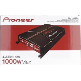 Pioneer GM-D6704 Brückbarer 4-Kanal Verstärker (1.000 W), Variabler TPF & HPF