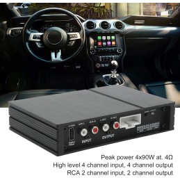 Auto-DSP-Verstärker mit 4-Kanal-Cinch-Eingang, HD-App-Steuerung, Universelles Audiosystem